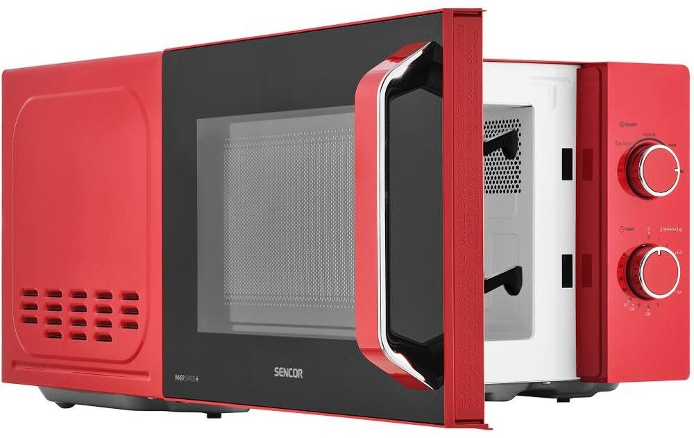 SENCOR Mikrovlnná trouba 20 l, 700 W – červená