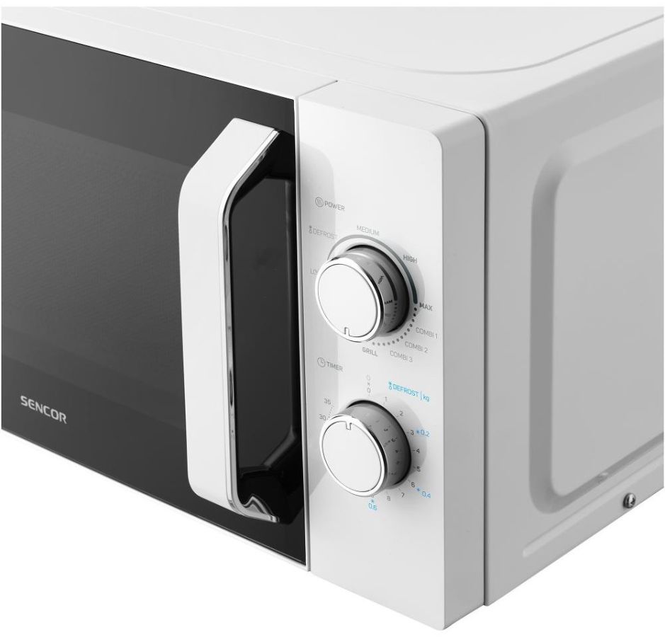 SENCOR Mikrovlnná trouba s grilem 20 l, 700 W – bílá