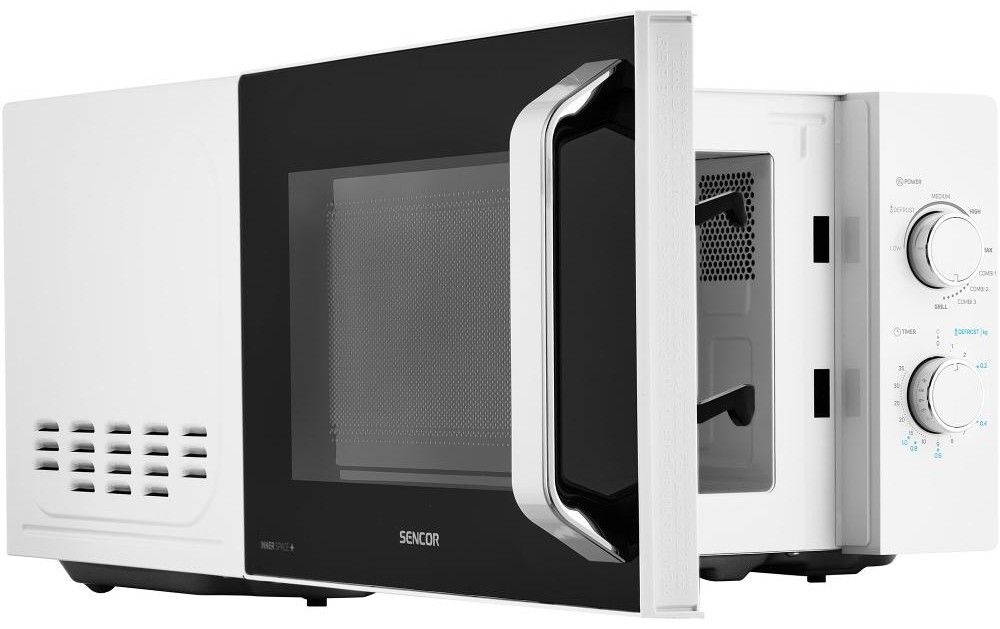 SENCOR Mikrovlnná trouba s grilem 20 l, 700 W – bílá