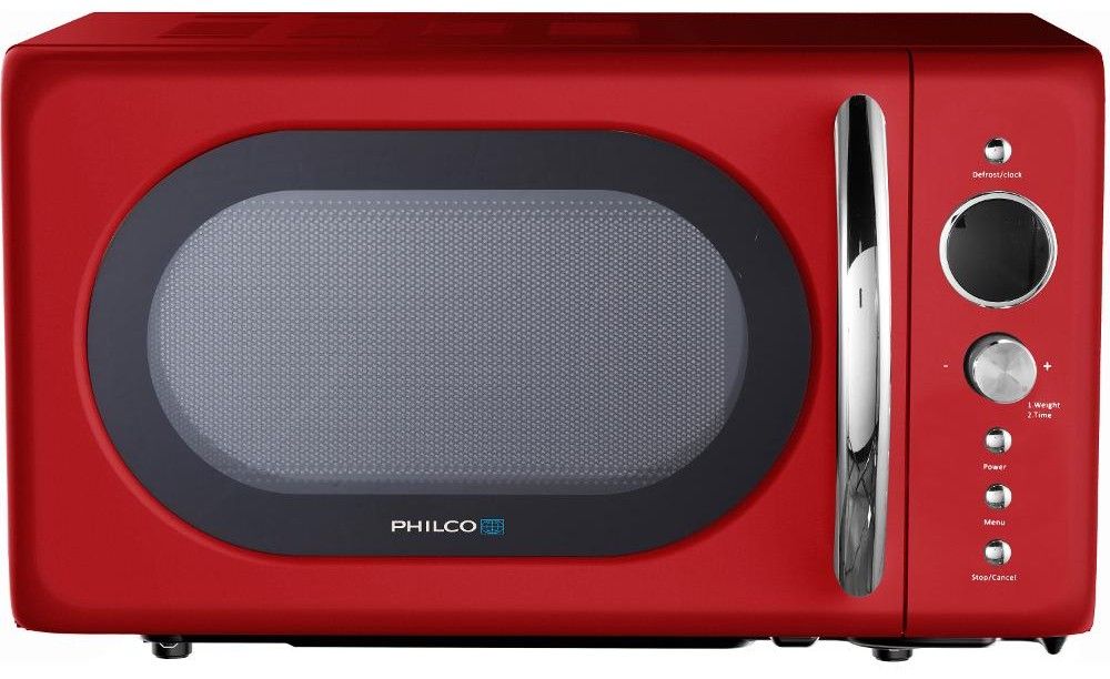 PHILCO Mikrovlnná trouba 20 l, 700 W – červená