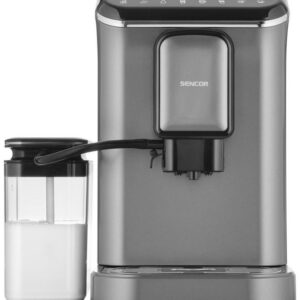 SENCOR Automatický kávovar 1,5 l, 20 bar – černá/stříbrná