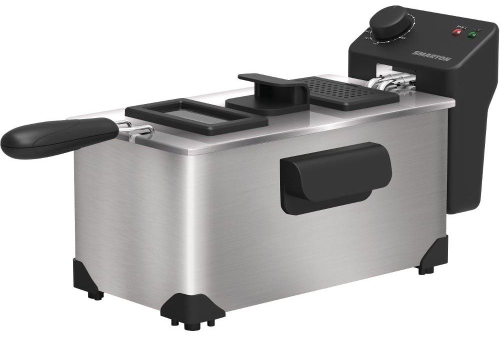 SMARTON Klasická fritéza 3 l, 2&nbsp;200 W – nerez