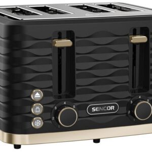 SENCOR Topinkovač 4 otvory, 1&nbsp;600 W – černá