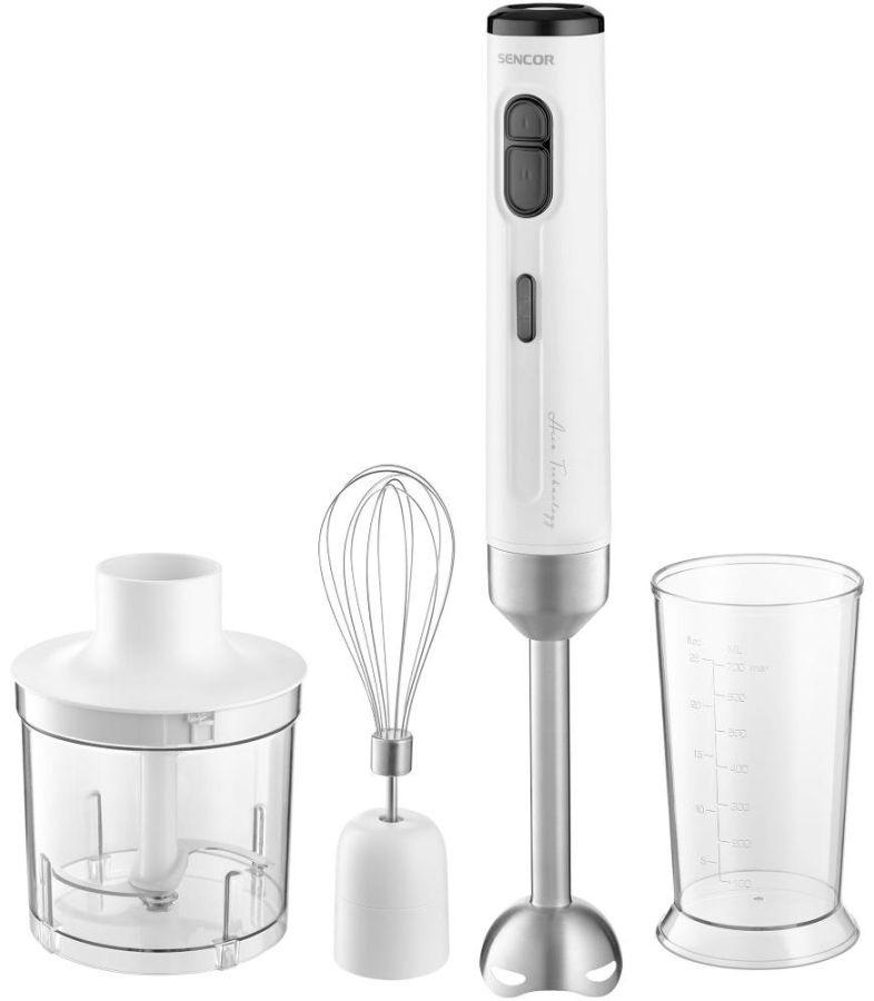 SENCOR Tyčový mixér 200 W, 700 ml – bílá/černá