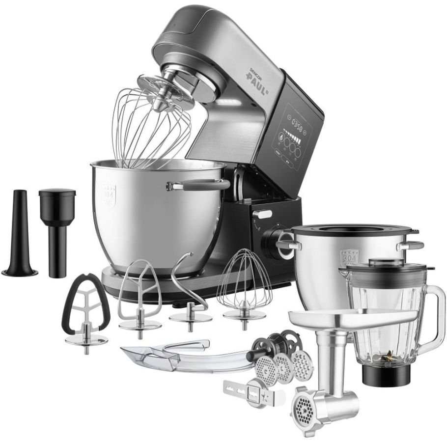 SENCOR Kuchyňský robot 1&nbsp;800 W, 6,7 l – černá/nerez