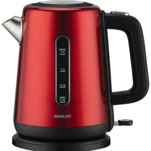 SENCOR Rychlovarná konvice 1,7 l, 2 200 W – červená