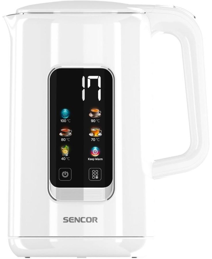 SENCOR Rychlovarná konvice 1,7 l, 2&nbsp;200 W – bílá