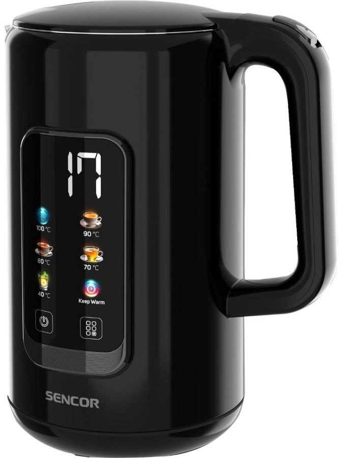 SENCOR Rychlovarná konvice 1,7 l, 2 200 W – černá