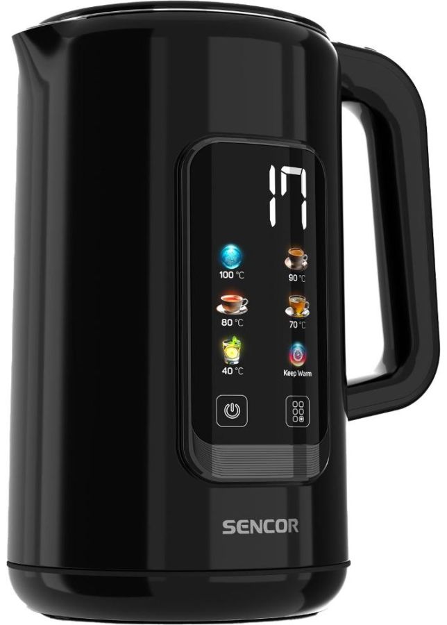 SENCOR Rychlovarná konvice 1,7 l, 2 200 W – černá