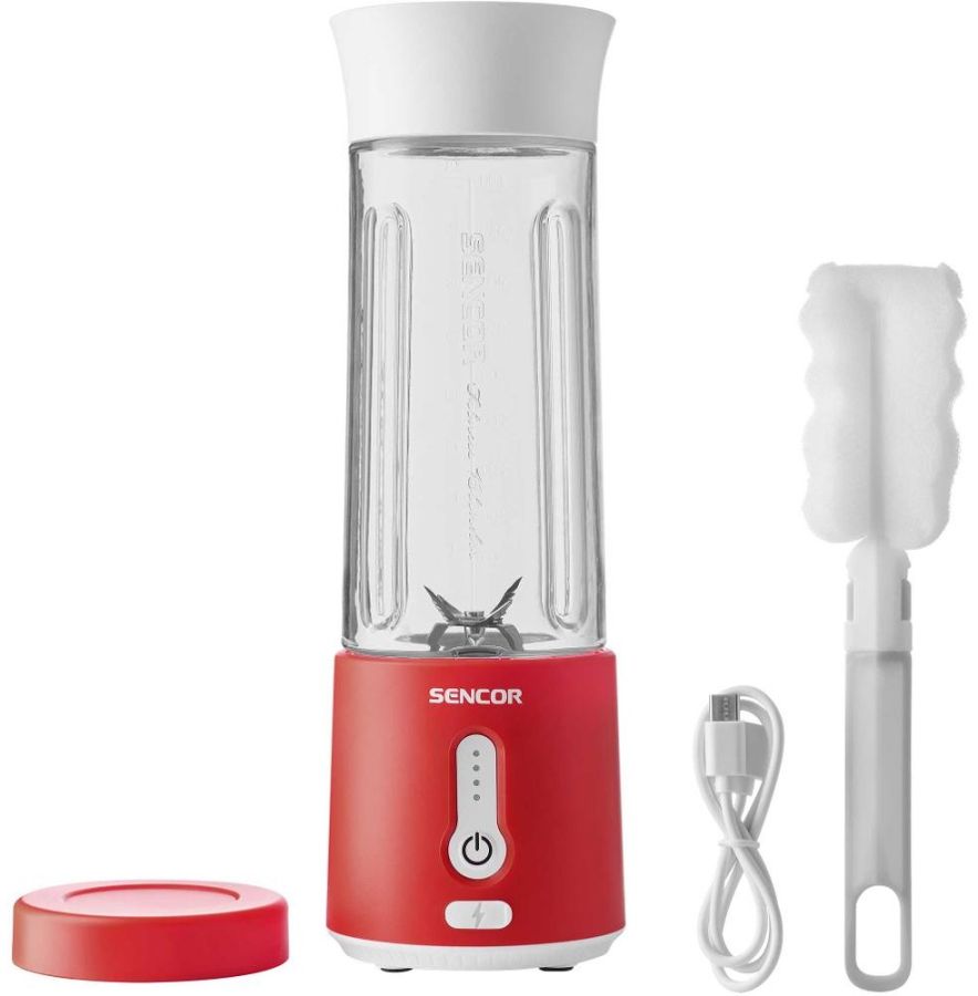 SENCOR Smoothie mixér 150 W, 500 ml – červená/bílá