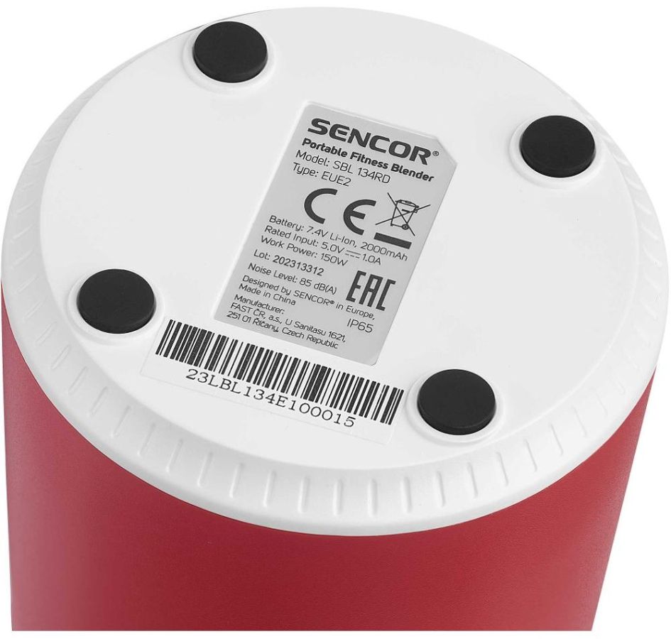 SENCOR Smoothie mixér 150 W, 500 ml – červená/bílá