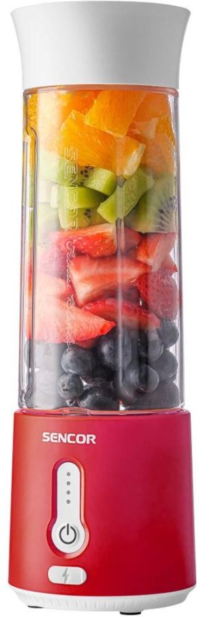SENCOR Smoothie mixér 150 W, 500 ml – červená/bílá