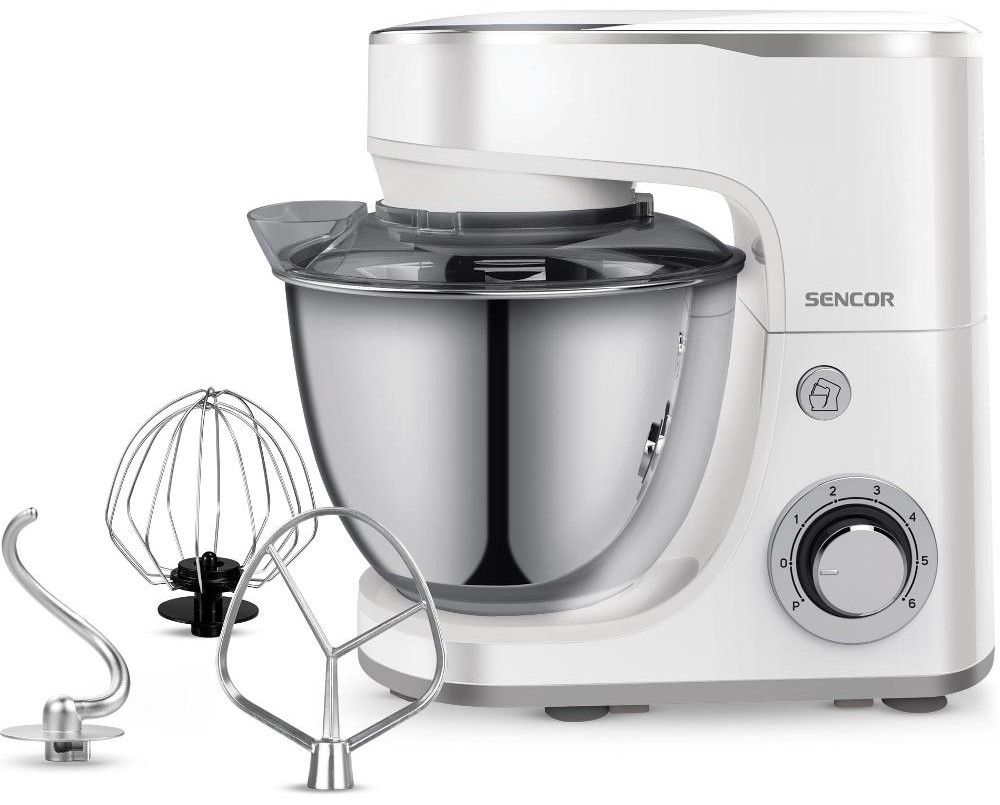 SENCOR Kuchyňský robot 1&nbsp;300 W, 5,5 l – bílá