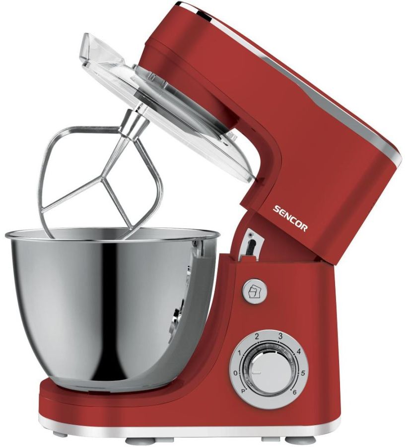 SENCOR Kuchyňský robot 1&nbsp;300 W, 5,5 l – červená