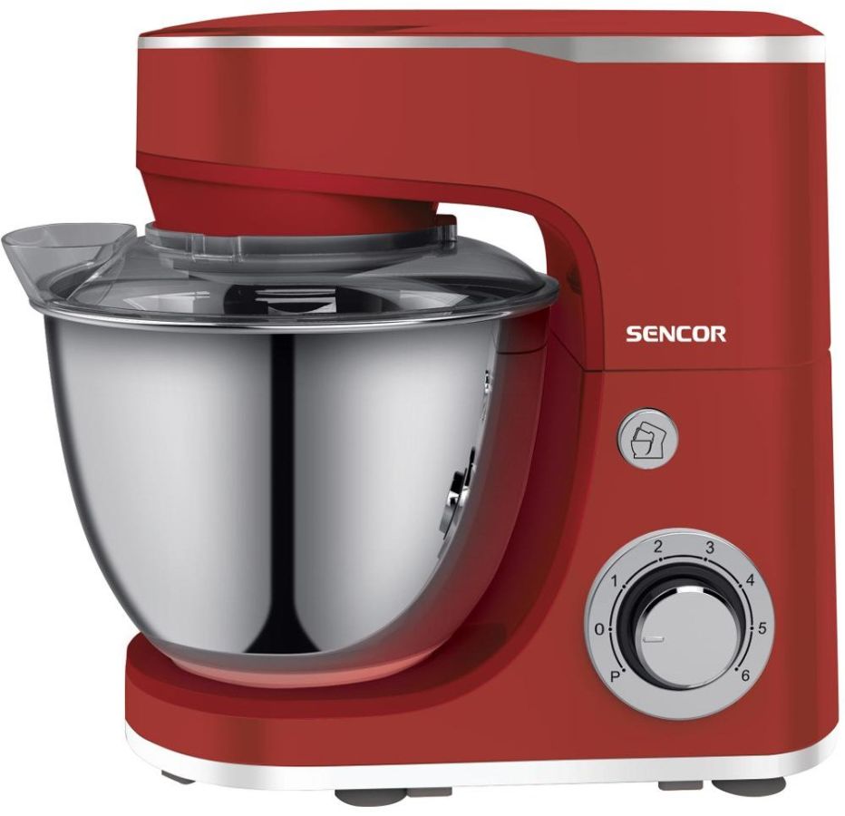 SENCOR Kuchyňský robot 1 300 W, 5,5 l – červená