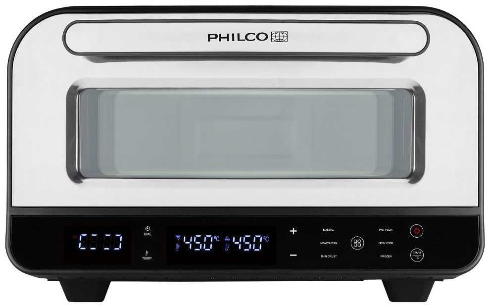 PHILCO Pec na pizzu – černá/nerez