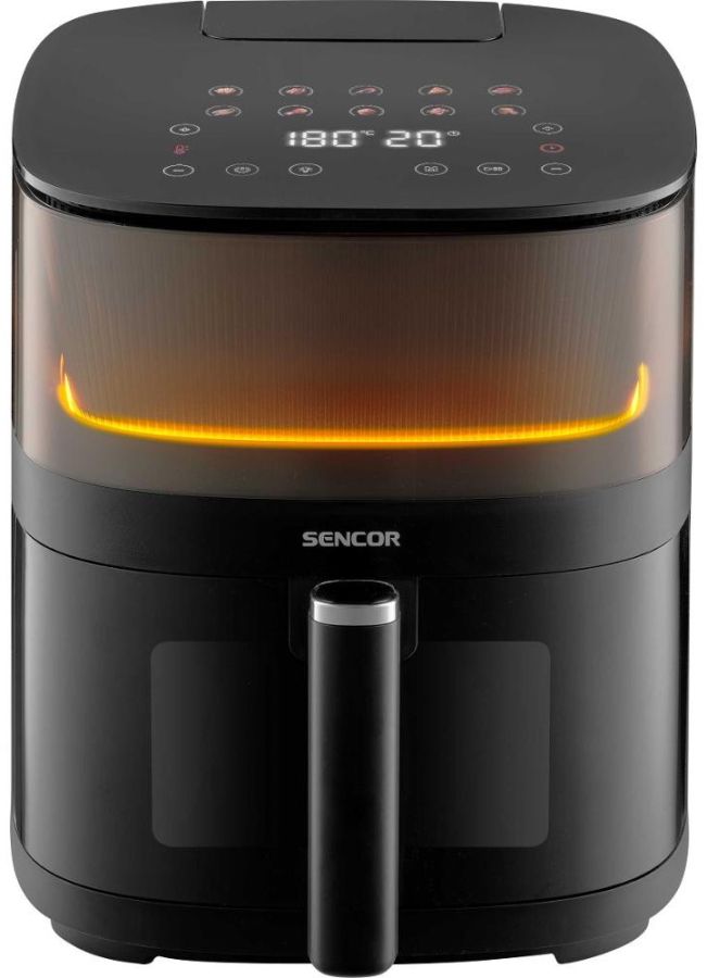 SENCOR Horkovzdušná fritéza 5 l, 1&nbsp;500 W – černá