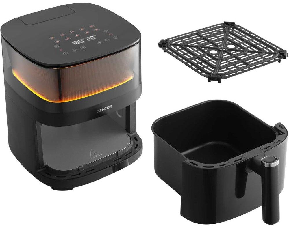 SENCOR Horkovzdušná fritéza 5 l, 1 500 W – černá