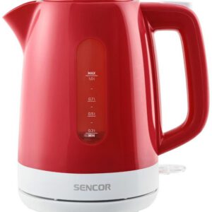 SENCOR Rychlovarná konvice 1 l, 2 200 W – červená