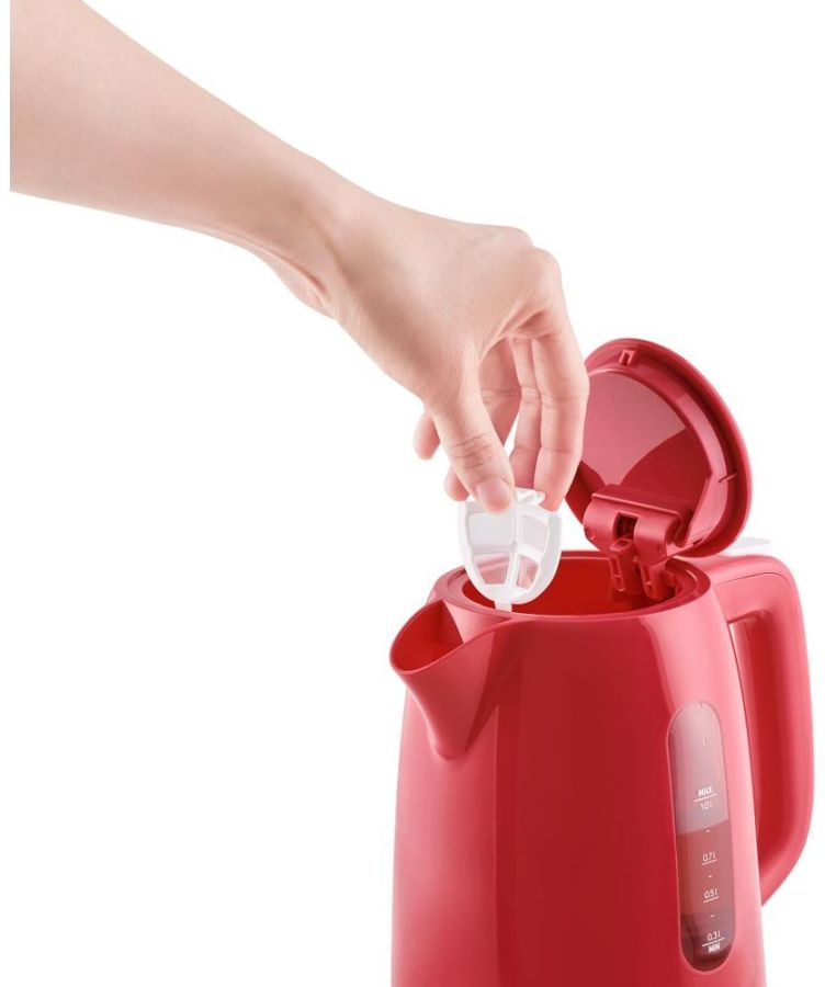 SENCOR Rychlovarná konvice 1 l, 2 200 W – červená