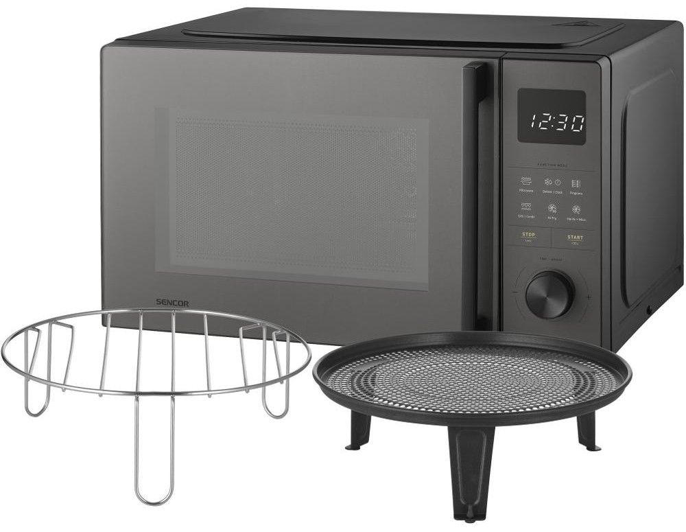 SENCOR Mikrovlnná trouba s grilem 25 l, 850 W – černá
