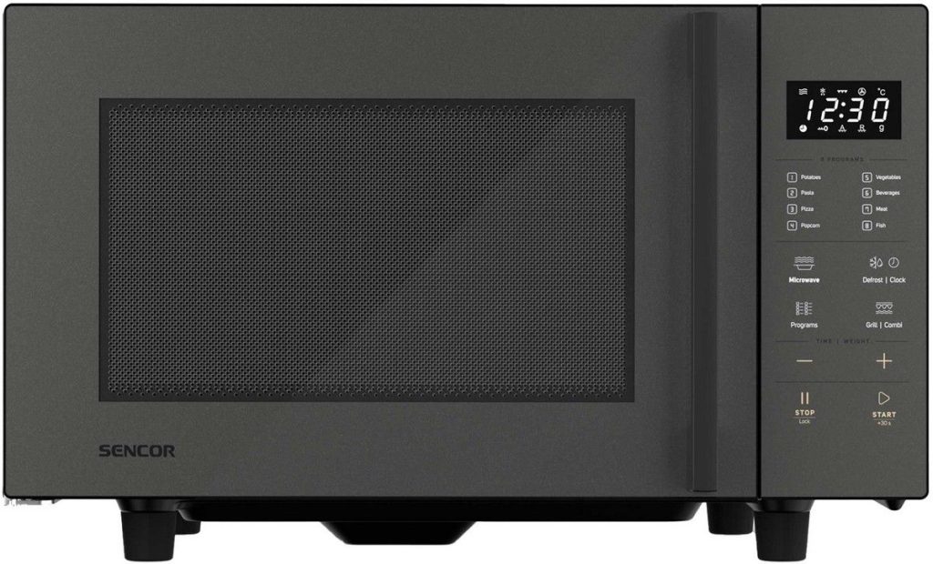 SENCOR Mikrovlnná trouba s grilem 23 l, 800 W – černá