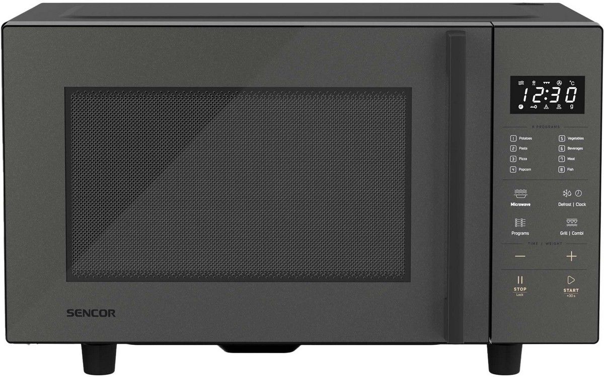 SENCOR Mikrovlnná trouba s grilem 23 l, 800 W – černá
