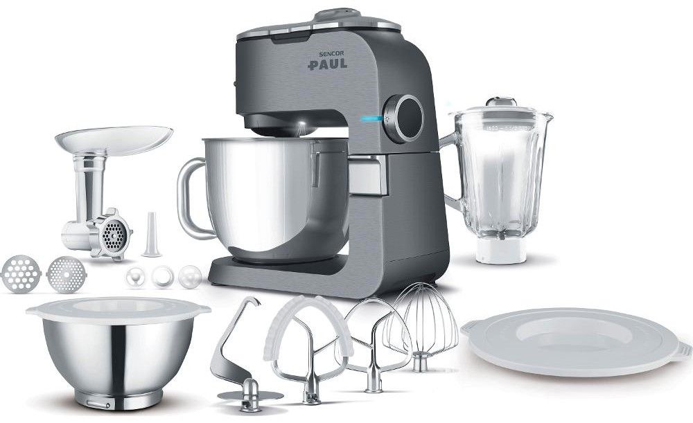 SENCOR Kuchyňský robot 1&nbsp;700 W, 6,5 l – stříbrná