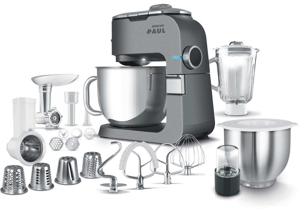 SENCOR Kuchyňský robot 1&nbsp;700 W, 6,5 l – stříbrná