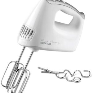 SENCOR Ruční šlehač 500 W, 3 rychlostí – bílá