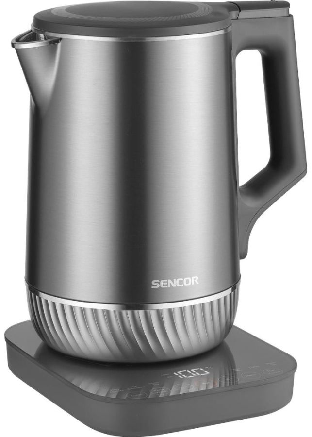 SENCOR Rychlovarná konvice 1,7 l, 1&nbsp;800 W – šedá