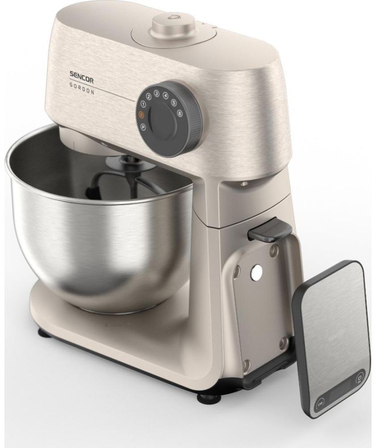 SENCOR Kuchyňský robot 1 500 W, 5,5 l – nerez