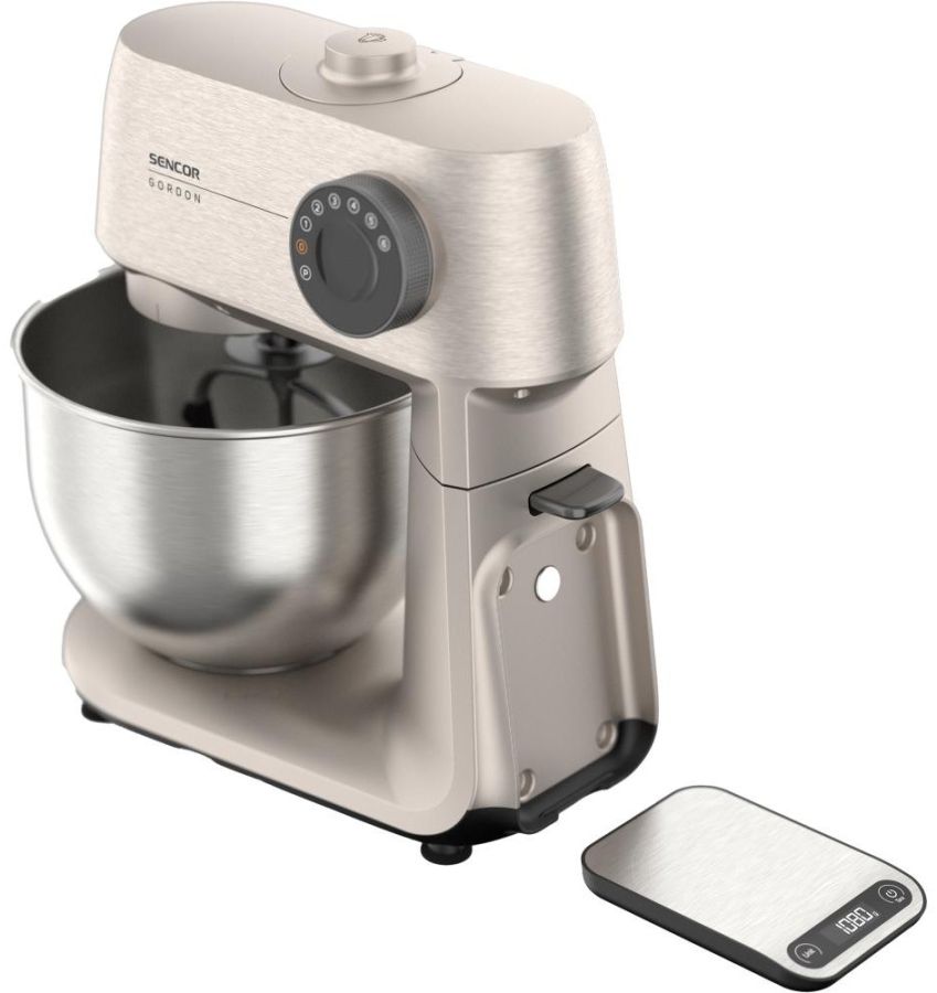 SENCOR Kuchyňský robot 1 500 W, 5,5 l – nerez