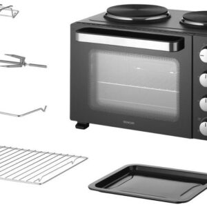 SENCOR Mini trouba 28 l, 3 200 W – černá