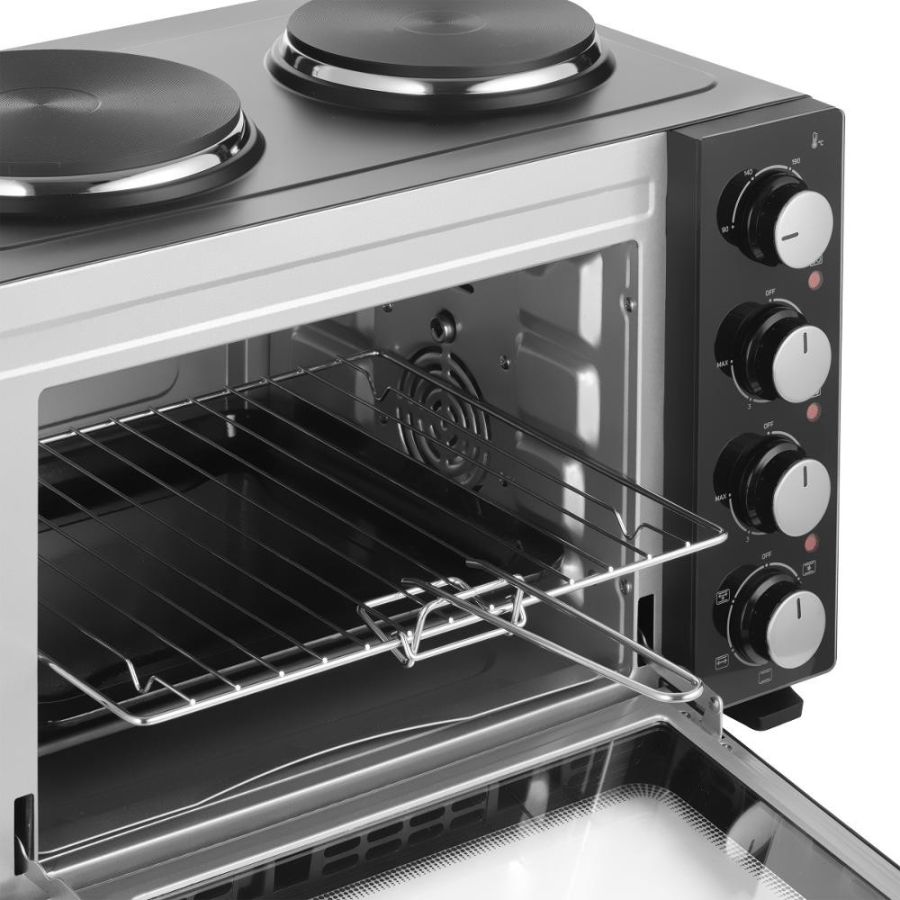 SENCOR Mini trouba 28 l, 3 200 W – černá