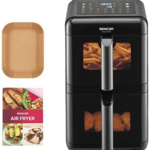 SENCOR Horkovzdušná fritéza 11,6 l, 3&nbsp;000 W – černá