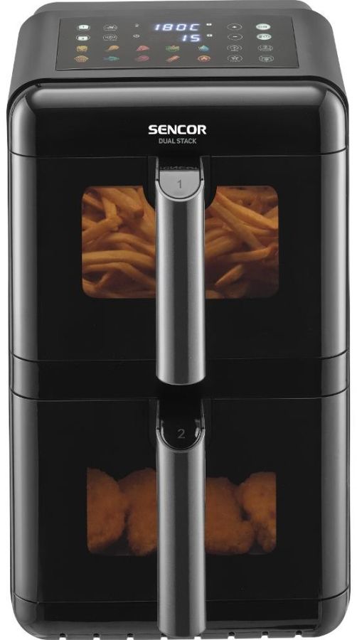 SENCOR Horkovzdušná fritéza 11,6 l, 3 000 W – černá