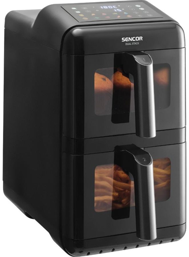 SENCOR Horkovzdušná fritéza 11,6 l, 3 000 W – černá