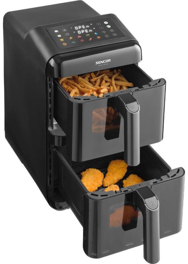 SENCOR Horkovzdušná fritéza 11,6 l, 3 000 W – černá